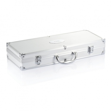 Logo trade promotional items picture of: 12 pcs barbecue set in aluminium box