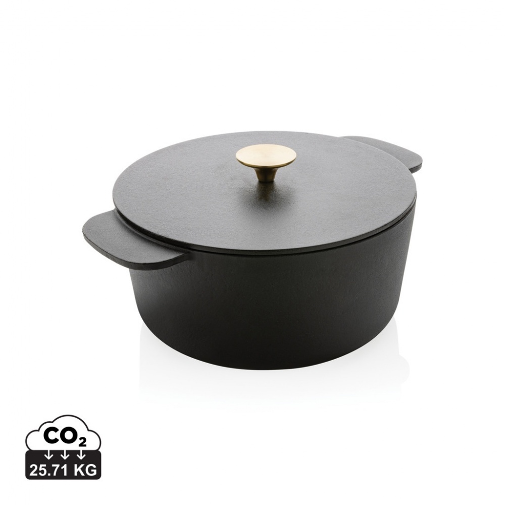 Logo trade promotional giveaways image of: Ukiyo cast iron pan large