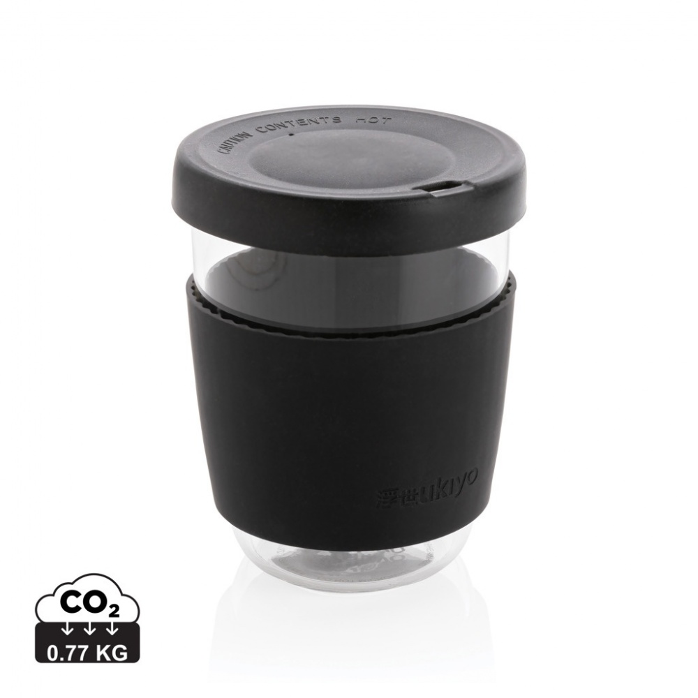 Logotrade advertising product image of: Ukiyo borosilicate glass with silicone lid and sleeve