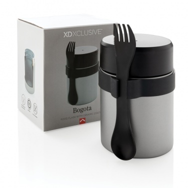 Logo trade advertising product photo of: Bogota food flask with ceramic coating