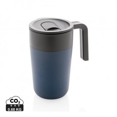 Logo trade business gifts image of: GRS Recycled PP and SS mug with handle