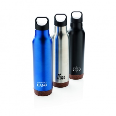 Logo trade promotional giveaways picture of: Cork leakproof vacuum flask