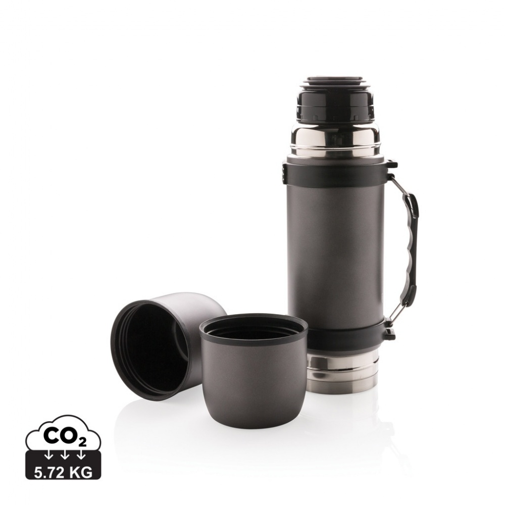 Logo trade promotional gifts image of: Vacuum flask with 2 cups
