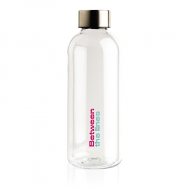 Logo trade promotional merchandise photo of: Leakproof water bottle with metallic lid