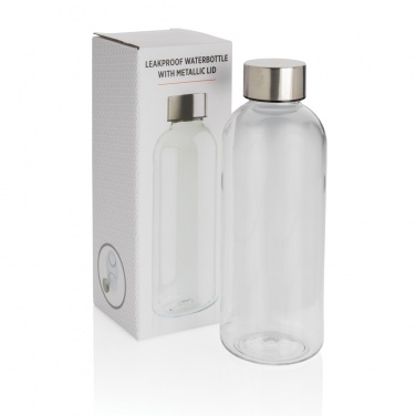 Logo trade business gift photo of: Leakproof water bottle with metallic lid