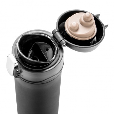 Logo trade promotional merchandise image of: RCS Recycled stainless steel easy lock vacuum mug