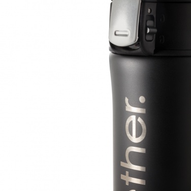 Logo trade corporate gift photo of: RCS Recycled stainless steel easy lock vacuum mug