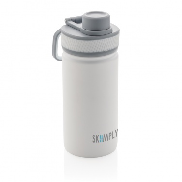 Logotrade promotional item image of: Vacuum stainless steel bottle with sports lid 550ml