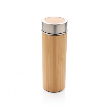 Logo trade business gift photo of: Leak proof bamboo vacuum bottle