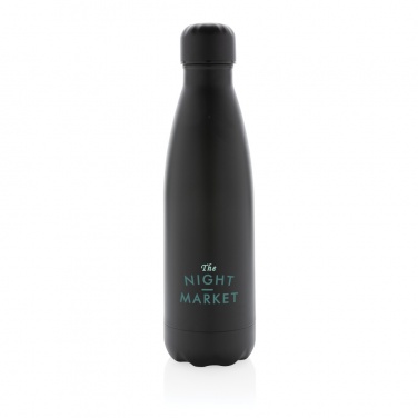 Logo trade promotional items picture of: Solid colour vacuum stainless steel bottle 500 ml