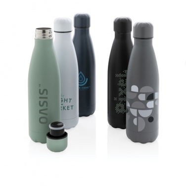 Logotrade promotional gift picture of: Solid colour vacuum stainless steel bottle 500 ml