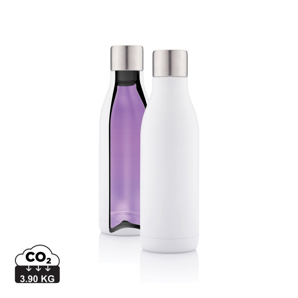 Logotrade promotional merchandise photo of: UV-C steriliser vacuum stainless steel bottle
