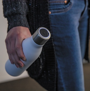 Logo trade promotional giveaways picture of: UV-C steriliser vacuum stainless steel bottle
