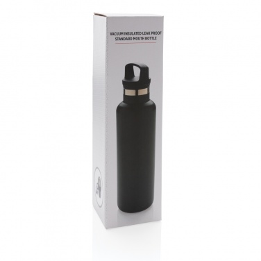 Logotrade business gift image of: Vacuum insulated leak proof standard mouth bottle