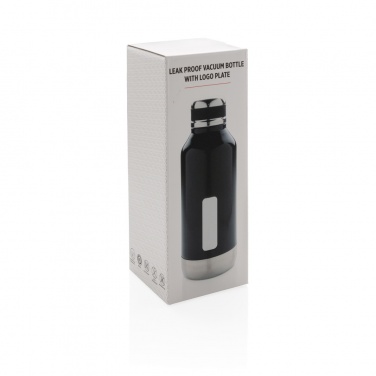 Logotrade promotional merchandise picture of: Leak proof vacuum bottle with logo plate