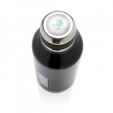 Logo trade advertising products image of: Leak proof vacuum bottle with logo plate