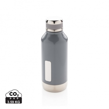 Logotrade promotional giveaway picture of: Leak proof vacuum bottle with logo plate