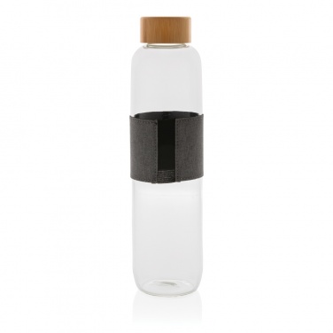 Logotrade promotional item image of: Impact borosilicate glass bottle with bamboo lid