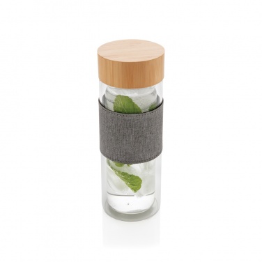Logo trade promotional items image of: Impact double wall borosilicate glass bottle
