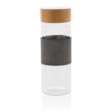 Logo trade promotional items picture of: Impact double wall borosilicate glass bottle