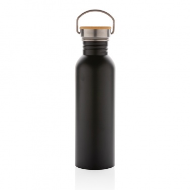 Logotrade promotional giveaways photo of: Modern stainless steel bottle with bamboo lid