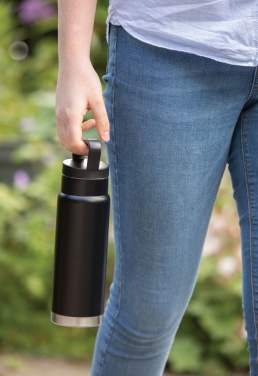 Logo trade promotional gifts picture of: Leakproof vacuum on-the-go bottle with handle