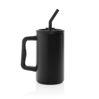 Logo trade promotional gifts image of: Cube RCS certified recycled steel mug 800ml