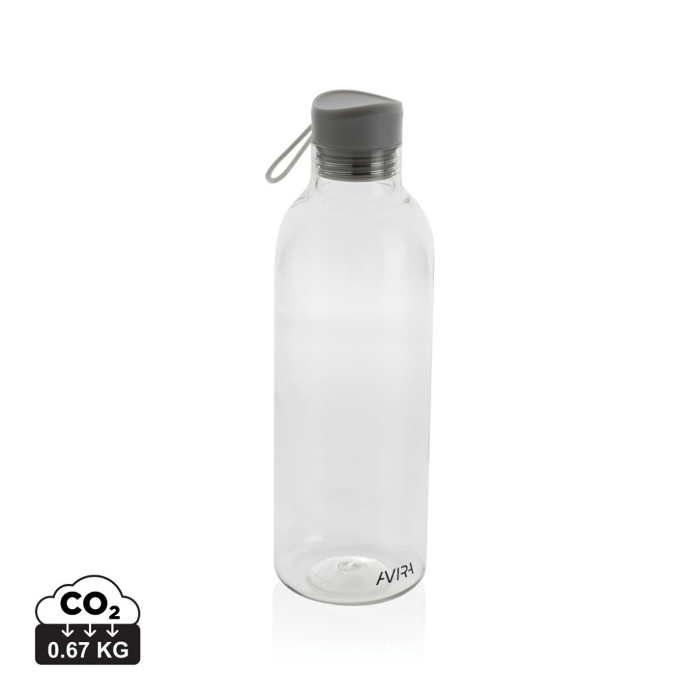 Logo trade promotional merchandise picture of: Avira Atik RCS Recycled PET bottle 1L