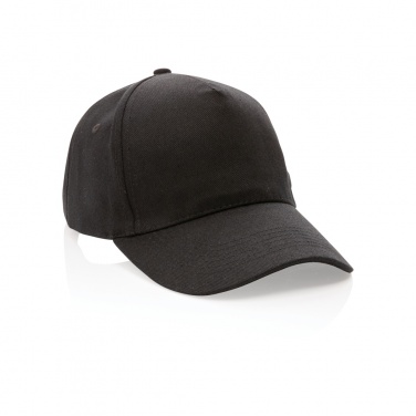 Logo trade promotional giveaways image of: Impact 5panel 280gr Recycled cotton cap with AWARE™ tracer