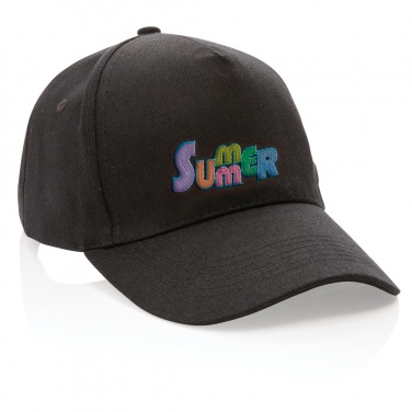 Logotrade promotional gift image of: Impact 5panel 280gr Recycled cotton cap with AWARE™ tracer