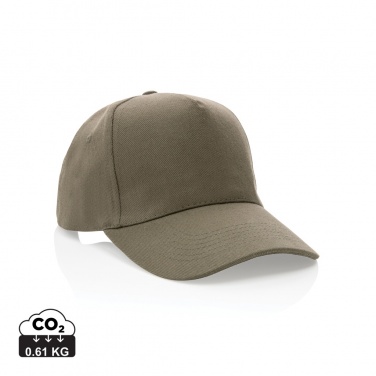 Logo trade promotional giveaways picture of: Impact 5panel 280gr Recycled cotton cap with AWARE™ tracer