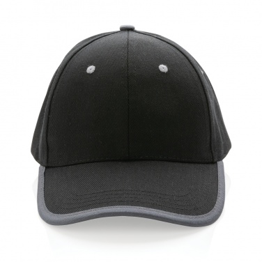 Logotrade corporate gift image of: Impact AWARE™ Brushed rcotton 6 panel contrast cap 280gr
