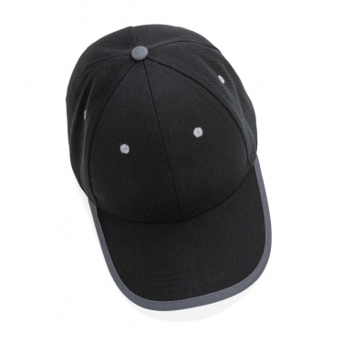 Logotrade promotional product picture of: Impact AWARE™ Brushed rcotton 6 panel contrast cap 280gr