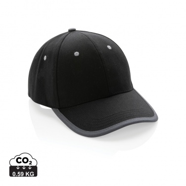 Logo trade business gift photo of: Impact AWARE™ Brushed rcotton 6 panel contrast cap 280gr