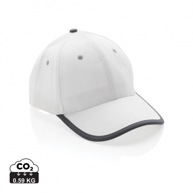 Logo trade promotional giveaways image of: Impact AWARE™ Brushed rcotton 6 panel contrast cap 280gr