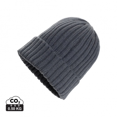 Logo trade advertising products image of: Kennedi AWARE™ Polylana® beanie with large rib