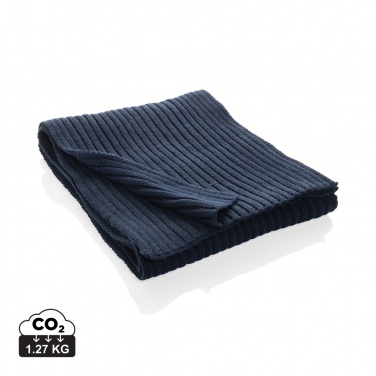 Logotrade advertising product image of: Impact AWARE™ Polylana® knitted scarf 180 x 25cm