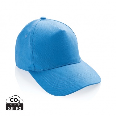 Logo trade business gift photo of: Impact 5panel 280gr Recycled cotton cap with AWARE™ tracer