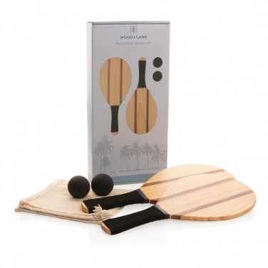 Logotrade promotional gift picture of: Wooden frescobol tennis set