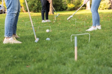 Logo trade business gifts image of: Wooden croquet set