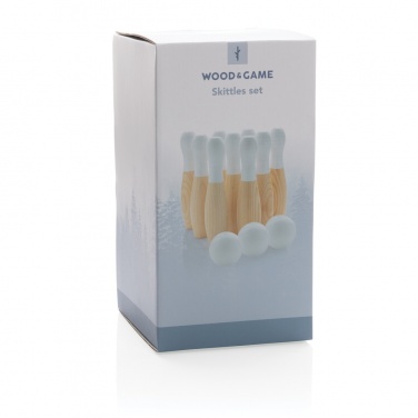 Logotrade promotional item picture of: Wooden skittles set