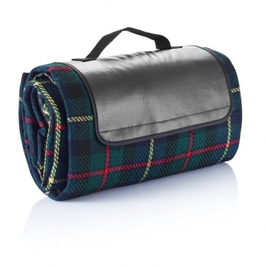 Logo trade business gift photo of: Tartan picnic blanket