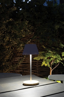 Logotrade business gift image of: Pure Glow RCS usb-rechargeable recycled plastic table lamp