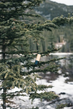 Logotrade advertising products photo of: Bamboo and RCS certfied recycled plastic torch