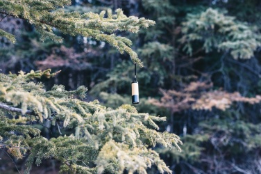 Logo trade promotional gift photo of: Bamboo and RCS certfied recycled plastic torch