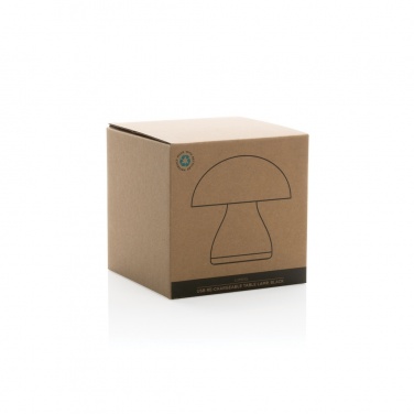 Logo trade promotional gifts image of: Luming RCS recycled plastic USB re-chargeable table lamp