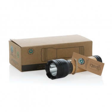 Logotrade corporate gift image of: Lucid 1W RCS certified recycled plastic & bamboo torch