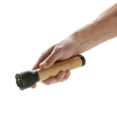 Logotrade advertising product image of: Lucid 5W RCS certified recycled plastic & bamboo torch