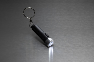 Logotrade promotional gift picture of: Globix RCS recycled plastic USB re-chargeable keychain torch