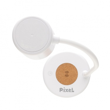 Logotrade advertising product image of: Zenara RCS recycled plastic and cork 15W wireless desk lamp